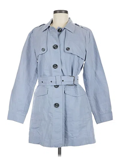 Pre-owned Cabi Trenchcoat In Blue