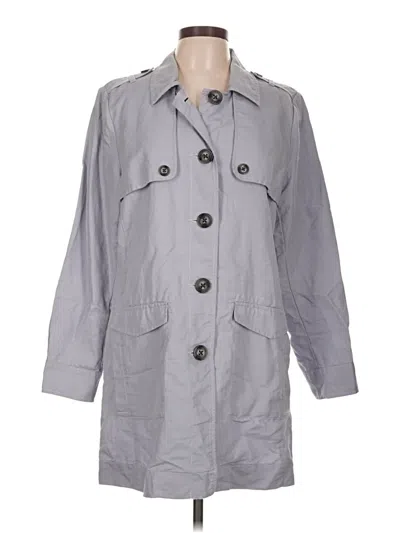 Pre-owned Cabi Trenchcoat In Gray