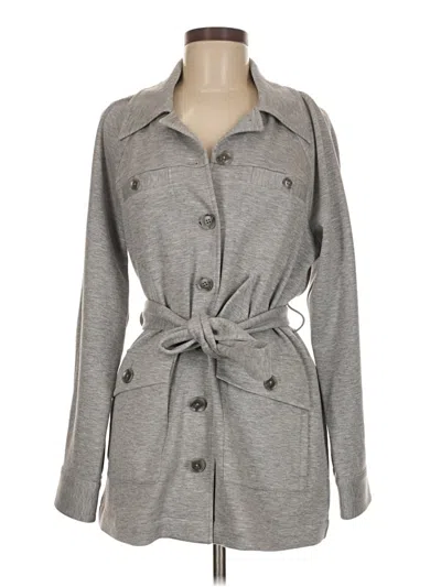 Pre-owned Cabi Trenchcoat In Gray