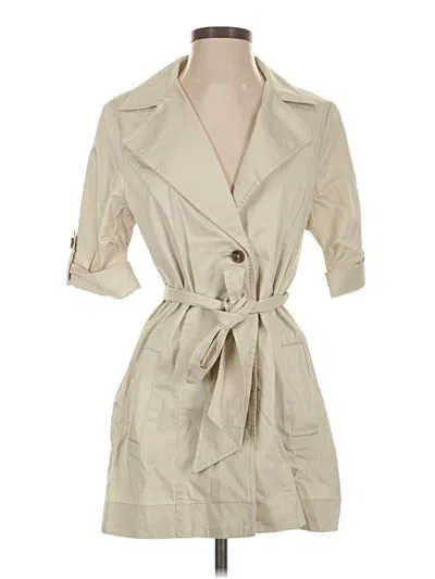 Pre-owned Cabi Trenchcoat In White