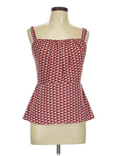 Pre-owned Cabi Tube Top Red Strapless Neckline Tops