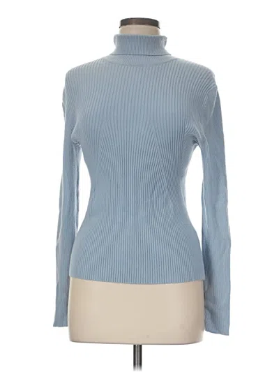 Pre-owned Cabi Turtleneck Sweater In Blue