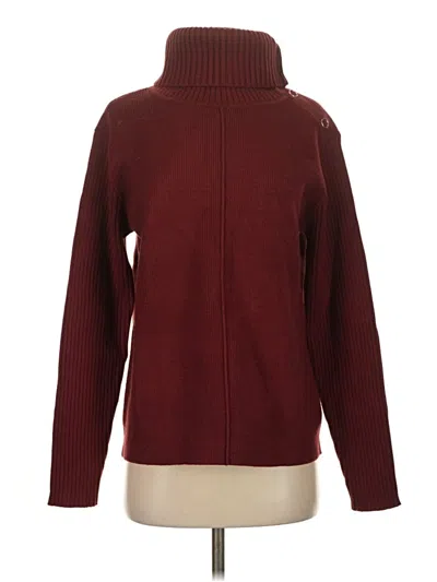 Pre-owned Cabi Turtleneck Sweater In Burgundy