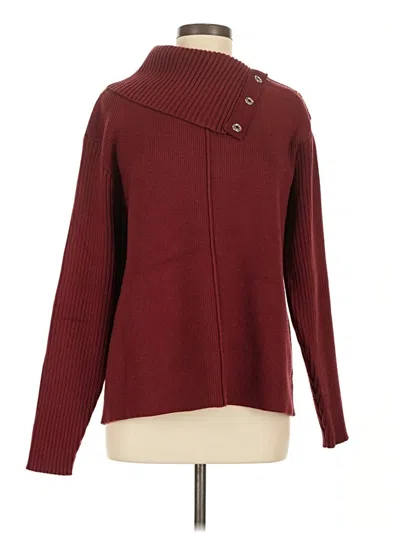 Pre-owned Cabi Turtleneck Sweater In Burgundy