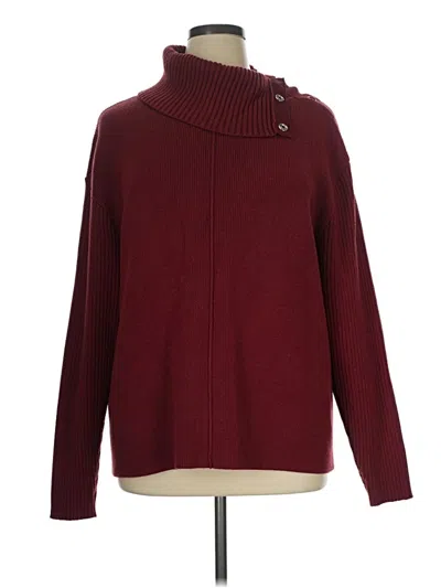 Pre-owned Cabi Turtleneck Sweater In Burgundy