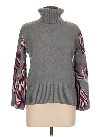 Pre-owned Cabi Turtleneck Sweater In Gray