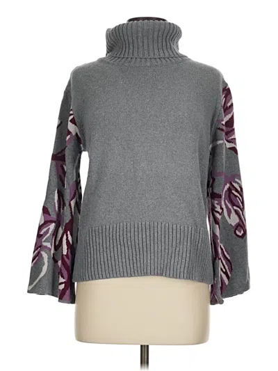 Pre-owned Cabi Turtleneck Sweater In Gray