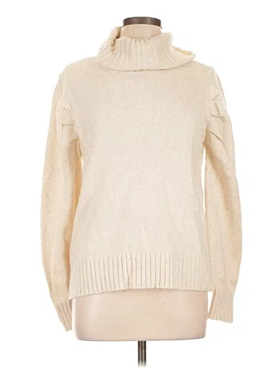 Pre-owned Cabi Turtleneck Sweater In Ivory