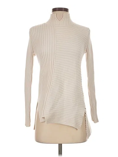 Pre-owned Cabi Turtleneck Sweater In Ivory