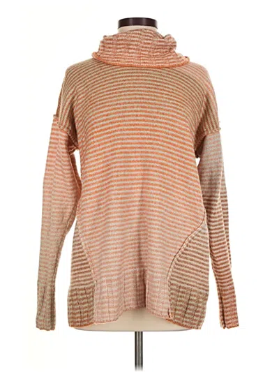 Pre-owned Cabi Turtleneck Sweater In Orange