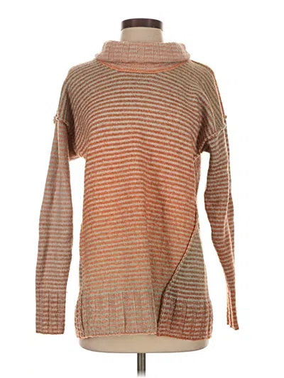 Pre-owned Cabi Turtleneck Sweater In Orange