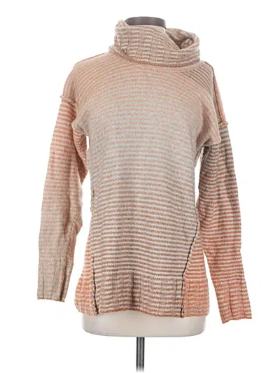 Pre-owned Cabi Turtleneck Sweater In Tan