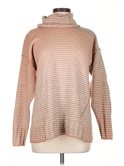 Pre-owned Cabi Turtleneck Sweater In Tan
