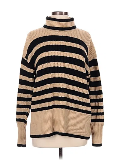 Pre-owned Cabi Turtleneck Sweater In Tan