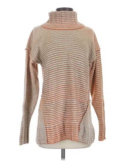 Pre-owned Cabi Turtleneck Sweater In Tan
