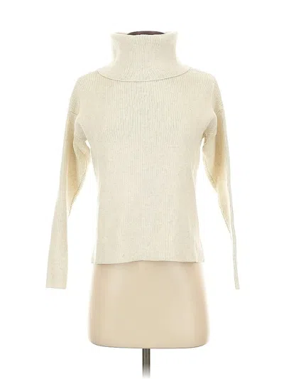 Pre-owned Cabi Turtleneck Sweater In White