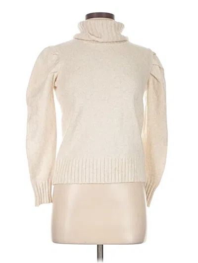 Pre-owned Cabi Turtleneck Sweater In White
