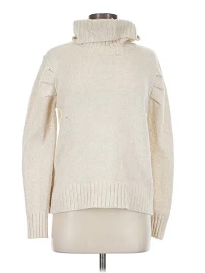 Pre-owned Cabi Turtleneck Sweater In White