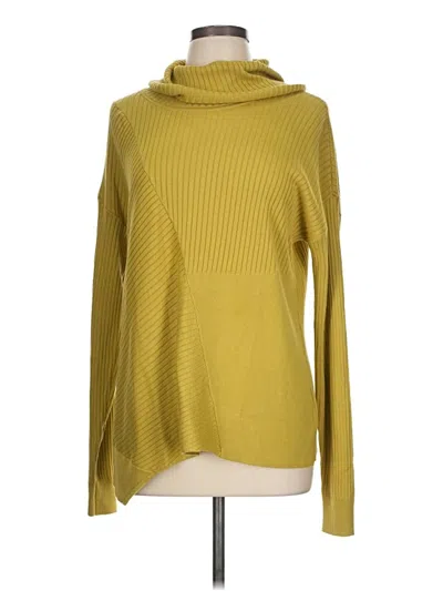 Pre-owned Cabi Turtleneck Sweater In Yellow