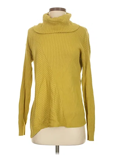 Pre-owned Cabi Turtleneck Sweater In Yellow