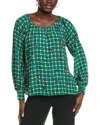 Cabi Voyage Blouse In Green