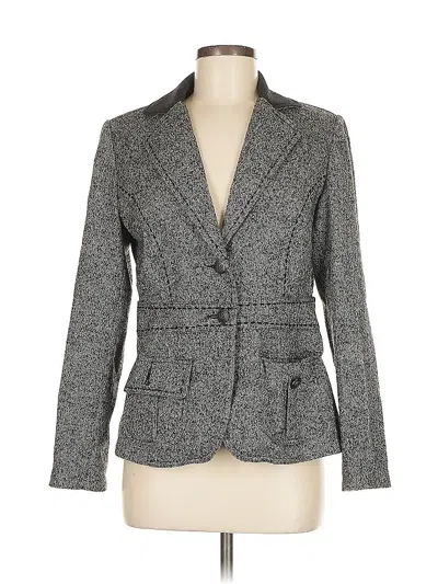 Pre-owned Cabi Wool Blazer Jacket In Gray