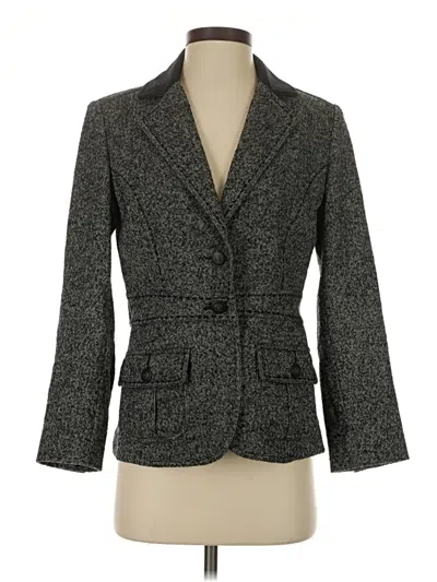 Pre-owned Cabi Wool Blazer Jacket In Gray