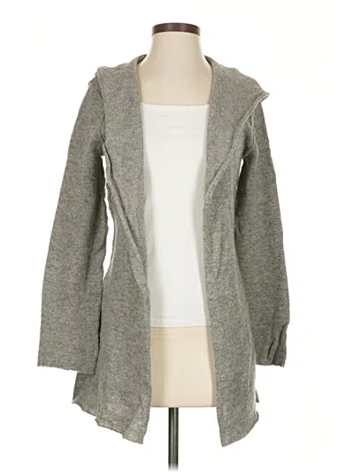Pre-owned Cabi Wool Cardigan Sweater In Gray