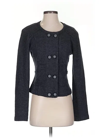Pre-owned Cabi Wool Cardigan Sweater In Gray