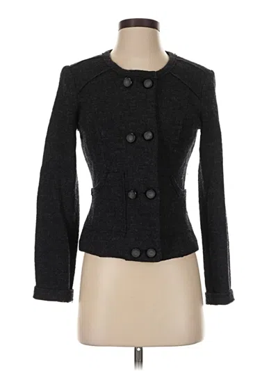 Pre-owned Cabi Wool Cardigan Sweater In Gray