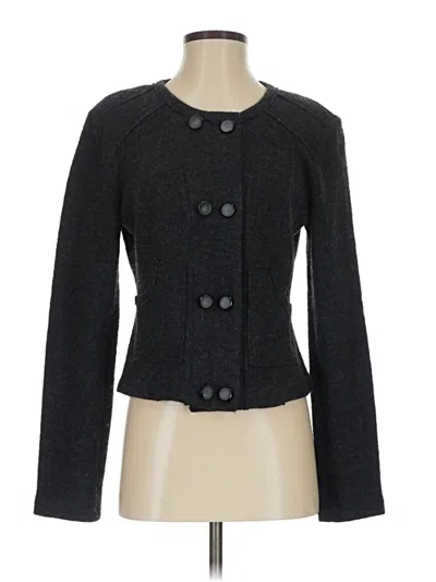 Pre-owned Cabi Wool Cardigan Sweater In Gray