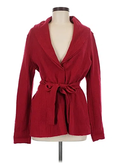 Pre-owned Cabi Wool Coat In Red