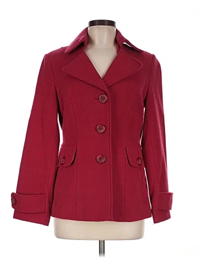 Pre-owned Cabi Wool Coat In Red