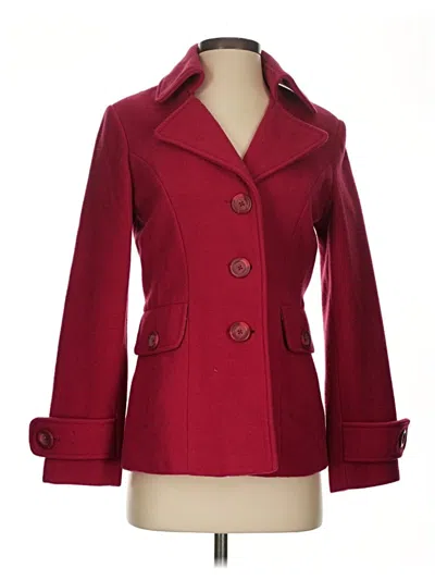 Pre-owned Cabi Wool Coat In Red