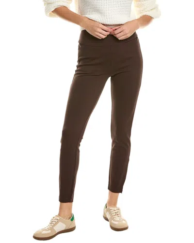 Cabi Zip Legging In Brown