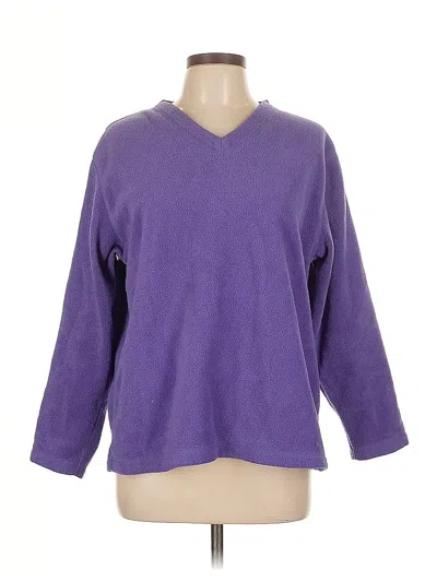 Pre-owned Cabin Creek Pullover Sweater In Purple