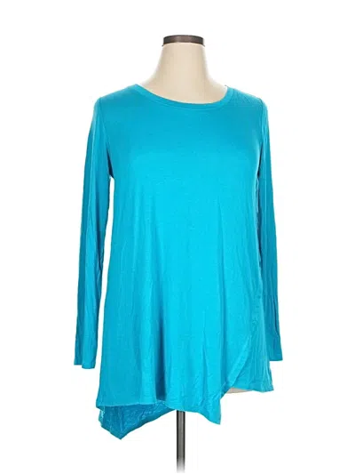 Pre-owned Cable & Gauge 3/4 Sleeve T-shirt In Blue