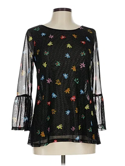 Pre-owned Cable & Gauge 3/4 Sleeve T-shirt In Black