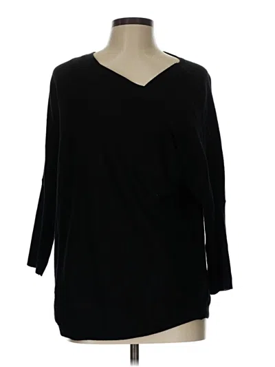 Pre-owned Cable & Gauge 3/4 Sleeve T-shirt In Black