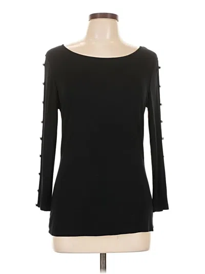 Pre-owned Cable & Gauge 3/4 Sleeve T-shirt In Black