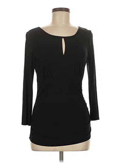 Pre-owned Cable & Gauge 3/4 Sleeve T-shirt In Black