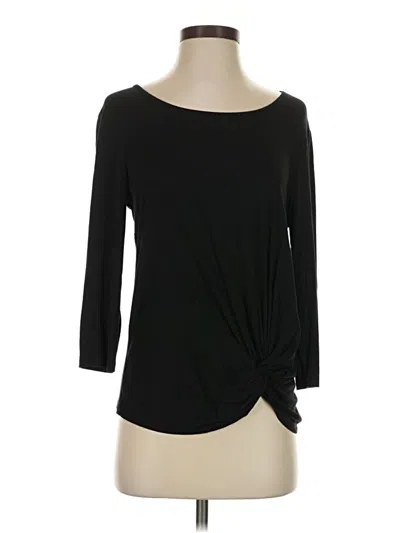 Pre-owned Cable & Gauge 3/4 Sleeve T-shirt In Black