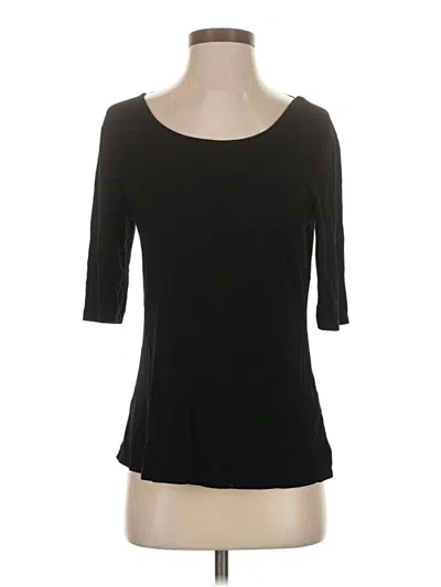 Pre-owned Cable & Gauge 3/4 Sleeve T-shirt In Black