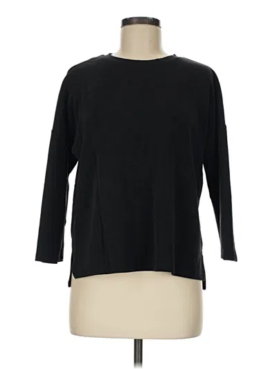 Pre-owned Cable & Gauge 3/4 Sleeve T-shirt In Black