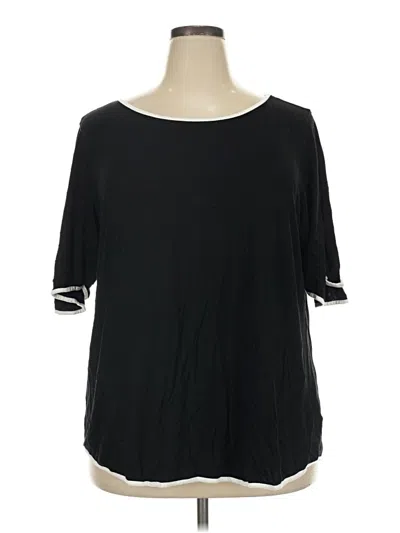 Pre-owned Cable & Gauge 3/4 Sleeve T-shirt In Black