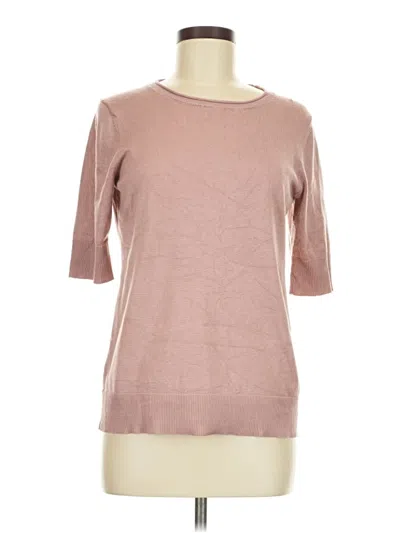 Pre-owned Cable & Gauge 3/4 Sleeve T-shirt In Brown