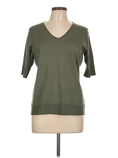 Pre-owned Cable & Gauge 3/4 Sleeve T-shirt In Green