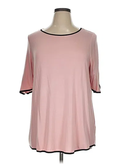 Pre-owned Cable & Gauge 3/4 Sleeve T-shirt In Pink