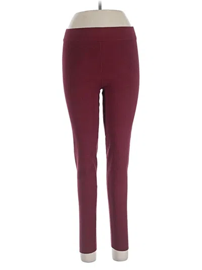 Pre-owned Cable & Gauge Active Pants In Burgundy