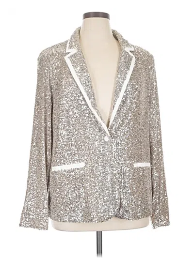 Pre-owned Cable & Gauge Blazer Jacket In Silver